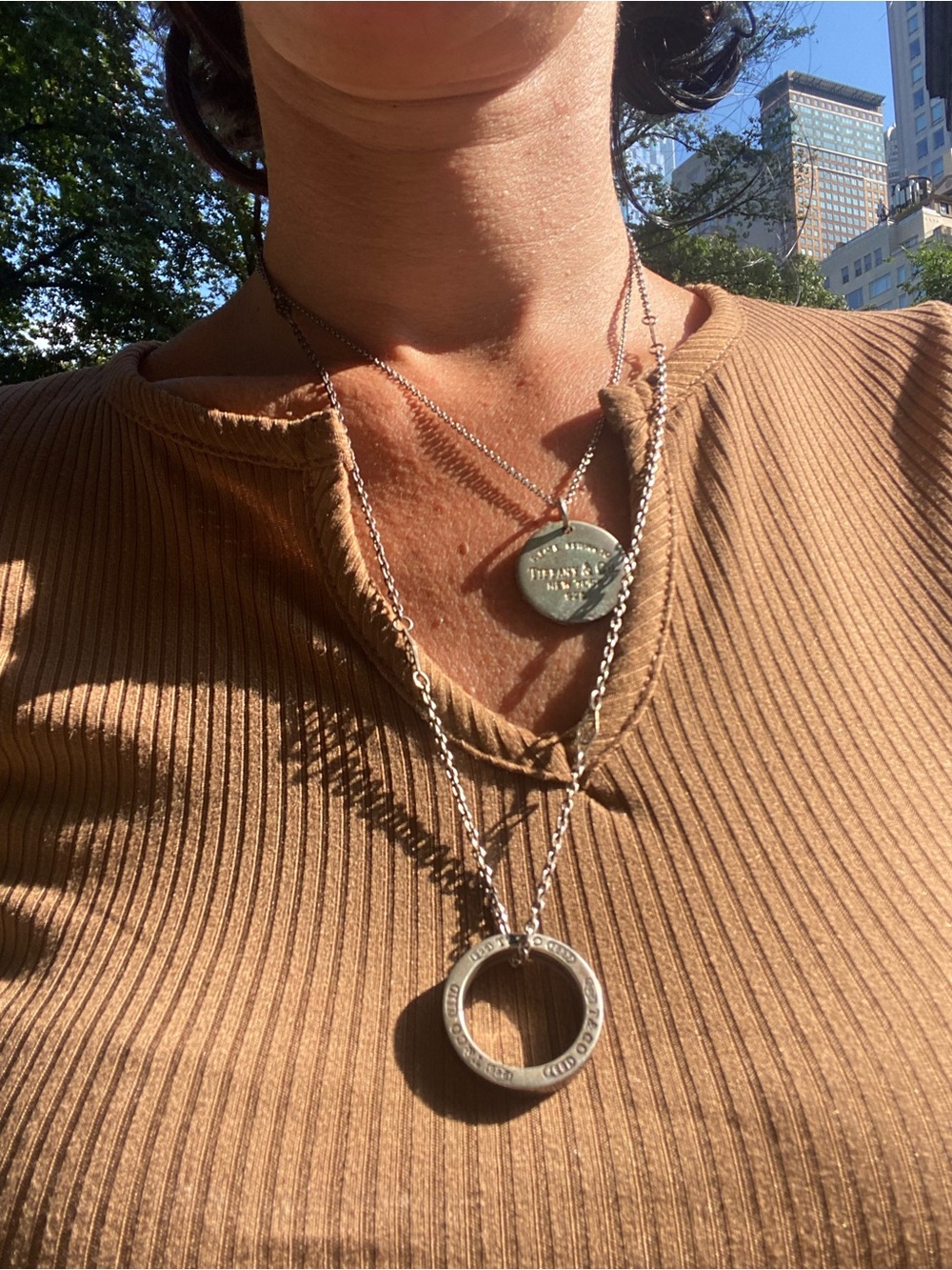 Either one for sale Double Pendant Necklace - it’s 16 years old